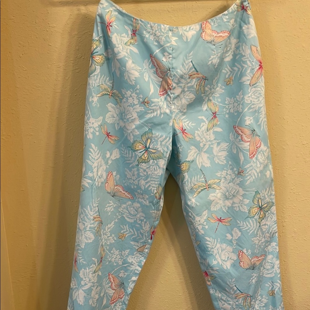 Talbots Blue Ankle Cropped Pants